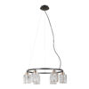 Pendant lamp Lux Simona – modern pendant lamp in matt chrome and steel