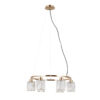 Pendant lamp Lux Simona – modern pendant lamp in gold and steel