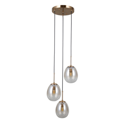 Pendant lamp Lux Meolo – modern pendant lamp in gold and metal alloy