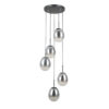 Pendant lamp Lux Meolo – modern pendant lamp in matt black and metal alloy