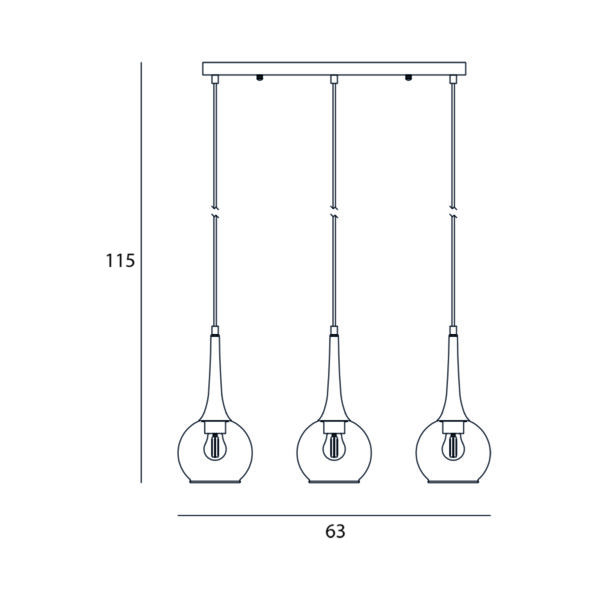Pendant lamp Lux Favera 40w