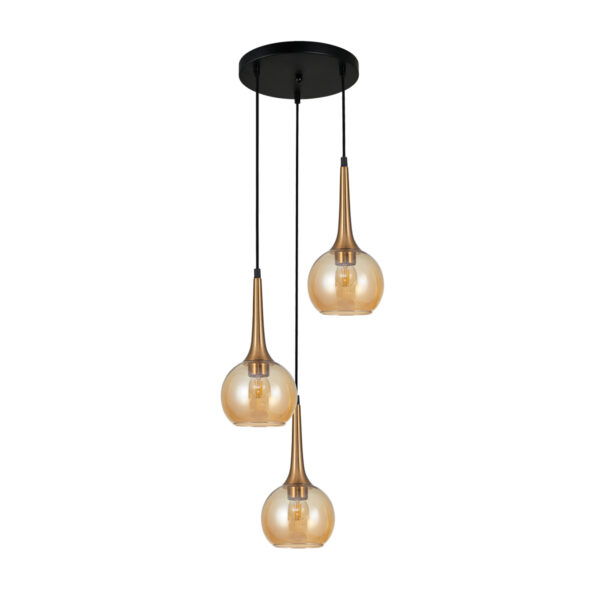 Pendant lamp Lux Favera – modern pendant lamp in antique bronze and steel