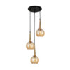 Pendant lamp Lux Favera PND-42361-3A-BRO-AMB
