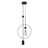 Pendant lamp Lux Trosti – modern pendant lamp in black and steel