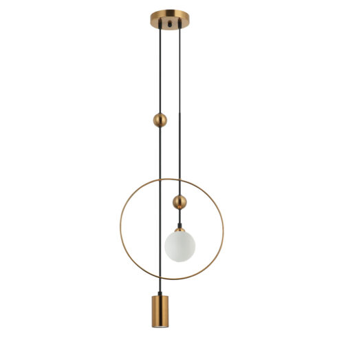 Pendant lamp Lux Trosti 60w – modern pendant lamp in brass and steel