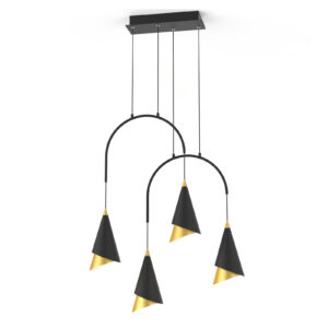 Pendant lamp Lux Raalto 29.4w – modern pendant lamp in black