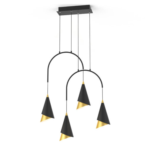 Pendant lamp Lux Raalto 29.4w – modern pendant lamp in black