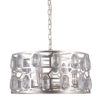 Pendant lamp Lux Momento – modern pendant lamp in champagne silver and steel