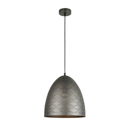 Pendant lamp Lux Leilani 40w – modern pendant lamp in grey and steel