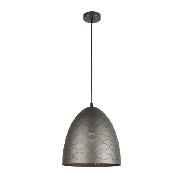 Pendant lamp Lux Leilani 40w – modern pendant lamp in grey and steel