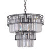 Pendant lamp Lux Filip – modern pendant lamp in matt black and steel