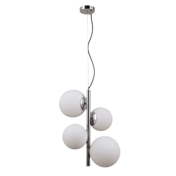 Pendant lamp Lux Riga – modern pendant lamp in chrome and steel