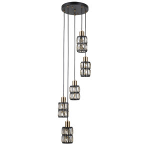 Pendant lamp Lux Menfi – modern pendant lamp in black