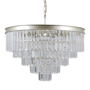 Pendant lamp Lux Verdes – modern pendant lamp in champagne gold and steel