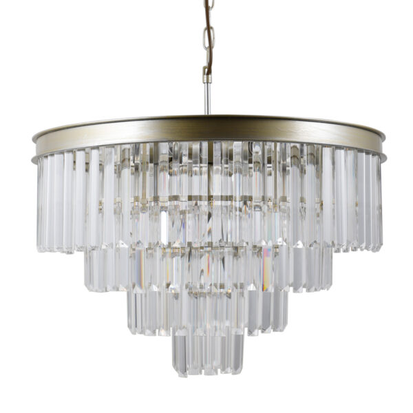 Pendant lamp Lux Verdes – modern pendant lamp in champagne gold and steel