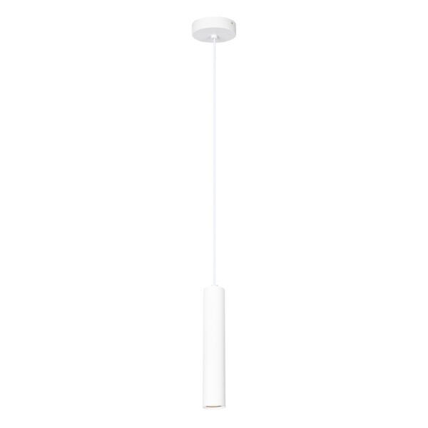 Pendant lamp Lux Lopus – modern pendant lamp in sandy white and steel