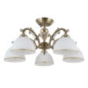 Flush mount ceiling light Lux Feneza 40w – flush mount ceiling lights in antique bronze and steel