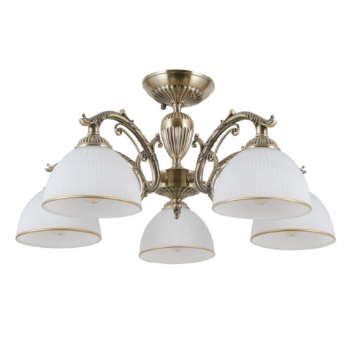 Flush mount ceiling light Lux Feneza 40w – flush mount ceiling lights in antique bronze and steel