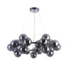 Pendant lamp Lux Cabella 28w – modern pendant lamp in chrome and steel