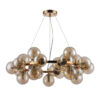 Pendant lamp Lux Cabella – modern pendant lamp in gold and steel