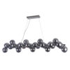 Pendant lamp Lux Cabella – modern pendant lamp in chrome and steel