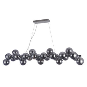 Pendant lamp Lux Cabella – modern pendant lamp in chrome and steel