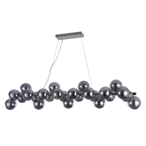 Pendant lamp Lux Cabella – modern pendant lamp in chrome and steel