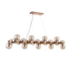 Pendant lamp Lux Cabella – modern pendant lamp in gold and steel