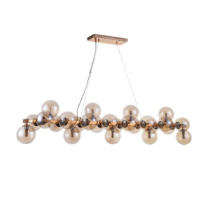 Pendant lamp Lux Cabella – modern pendant lamp in gold and steel