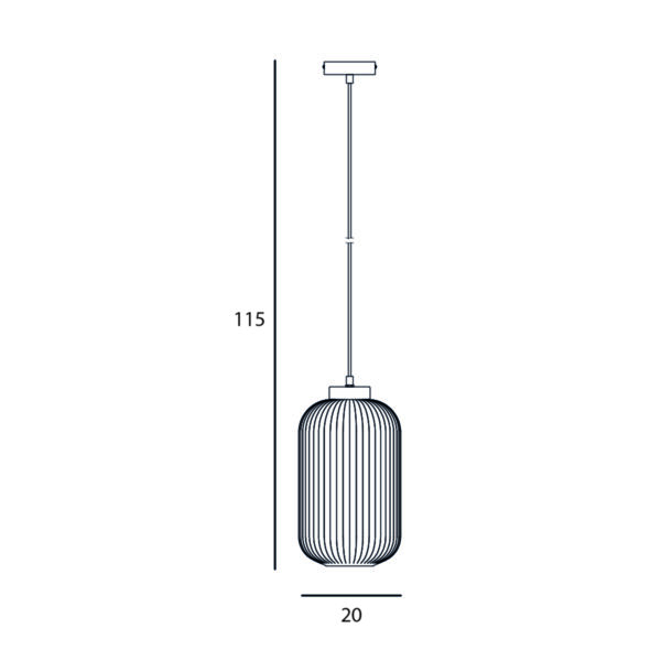 Pendant lamp Lux Lindo 40w