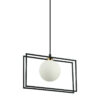 Pendant lamp Lux Grosetta – modern pendant lamp in black and steel