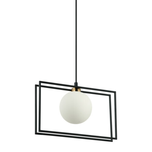 Pendant lamp Lux Grosetta – modern pendant lamp in black and steel