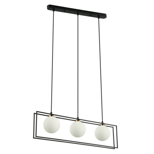 Pendant lamp Lux Grosetta 25w – modern pendant lamp in black and steel