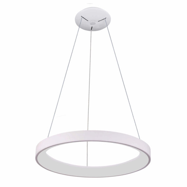 Pendant lamp Lux Vico 60w – modern pendant lamp in white and metal