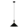 Pendant lamp Lux Drello 40w – modern pendant lamp in black and steel