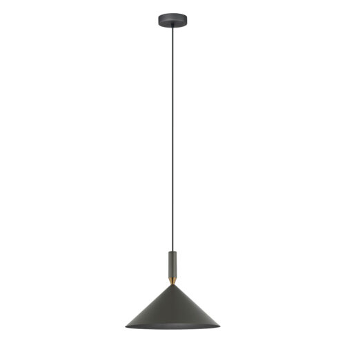 Pendant lamp Lux Drello – modern pendant lamp in grey and steel