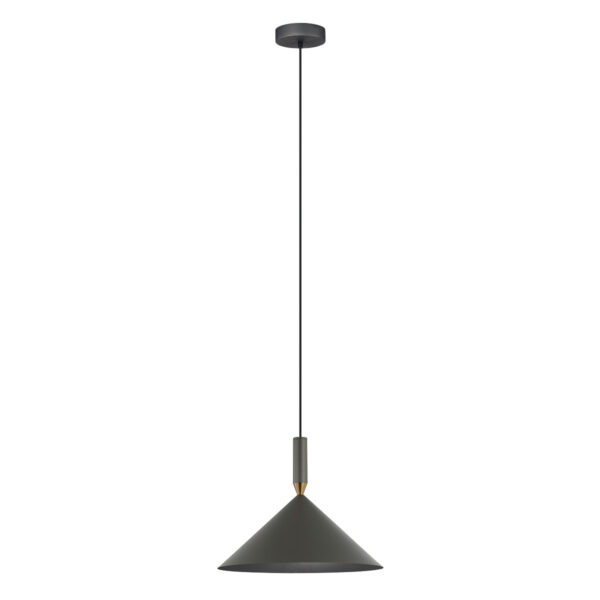 Pendant lamp Lux Drello – modern pendant lamp in grey and steel