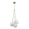 Pendant lamp Lux Perlos 5w – modern pendant lamp in honey brass and steel