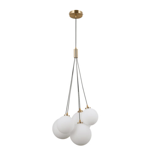 Pendant lamp Lux Perlos 5w – modern pendant lamp in honey brass and steel