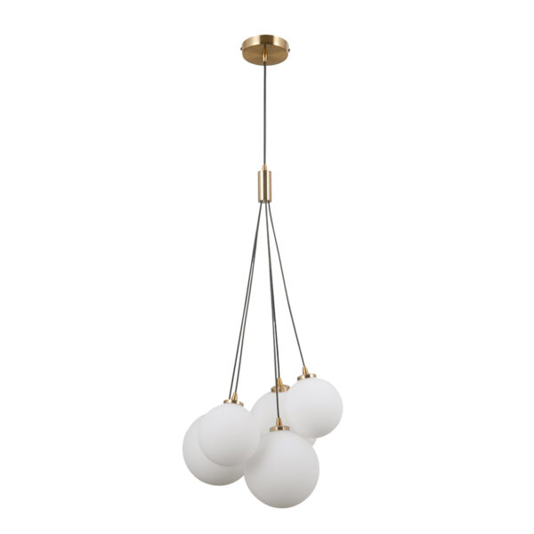 Pendant lamp Lux Perlos 5w – modern pendant lamp in honey brass and steel