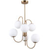 Pendant lamp Lux Gela 5w – modern pendant lamp in honey brass and steel