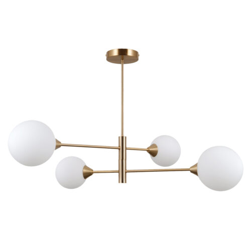 Pendant lamp Lux Evora – modern pendant lamp in honey brass and steel