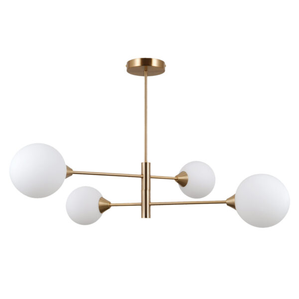 Pendant lamp Lux Evora – modern pendant lamp in honey brass and steel