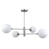 Pendant lamp Lux Evora – modern pendant lamp in satin nickel and steel