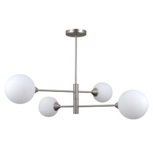 Pendant lamp Lux Evora – modern pendant lamp in satin nickel and steel