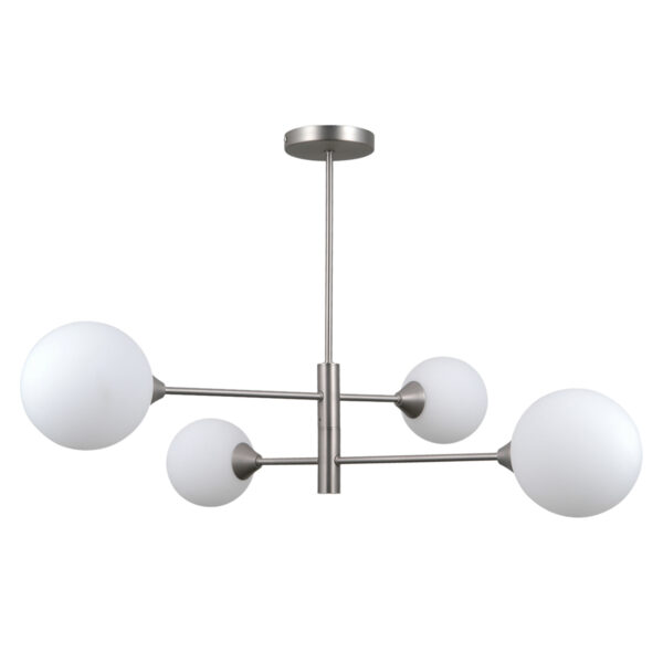 Pendant lamp Lux Evora – modern pendant lamp in satin nickel and steel