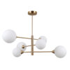 Pendant lamp Lux Evora 5w – modern pendant lamp in honey brass and steel