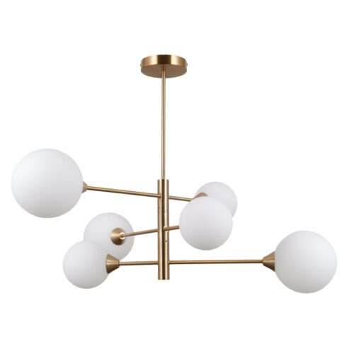 Pendant lamp Lux Evora 5w – modern pendant lamp in honey brass and steel