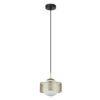 Pendant lamp Lux Lomica – modern pendant lamp in gold and steel