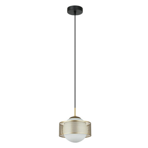Pendant lamp Lux Lomica – modern pendant lamp in gold and steel